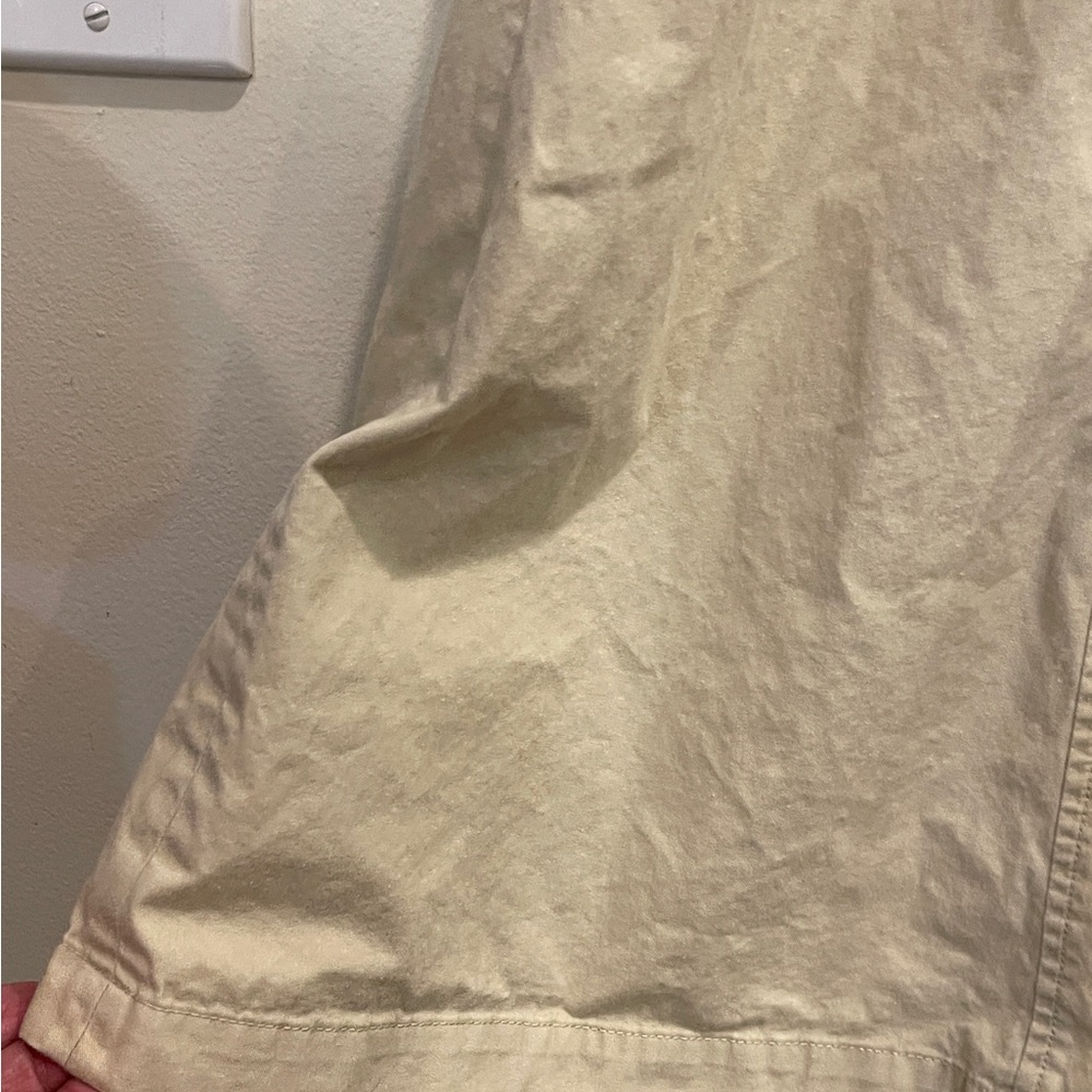 Vintage J Peterman Maxi Cotton Khaki Button Skirt - Picture 4 of 7